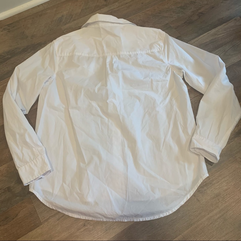 Universal Thread White Button Down Work Blouse Top - image 7